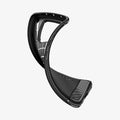 ACS05325 - Xiaomi 13 Pro Rugged Armor Case in Matte Black showing the side, partial back and showing partial inner of the case slightly bent upward