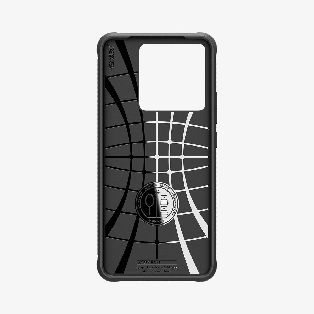 ACS07502 - Xiaomi 13T Pro Rugged Armor Case in Matte Black showing the inner case with spider web pattern