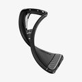 ACS07502 - Xiaomi 13T Pro Rugged Armor Case in Matte Black showing the side, partial back and showing partial inner of the case slightly bent upward