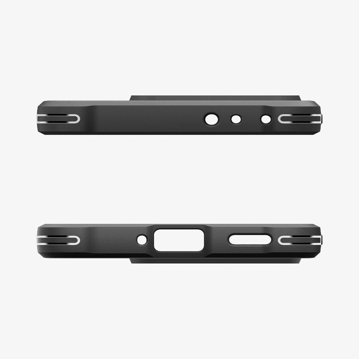 ACS08858 - Xiaomi 14T Pro Case Rugged Armor in Matte Black showing the top and bottom