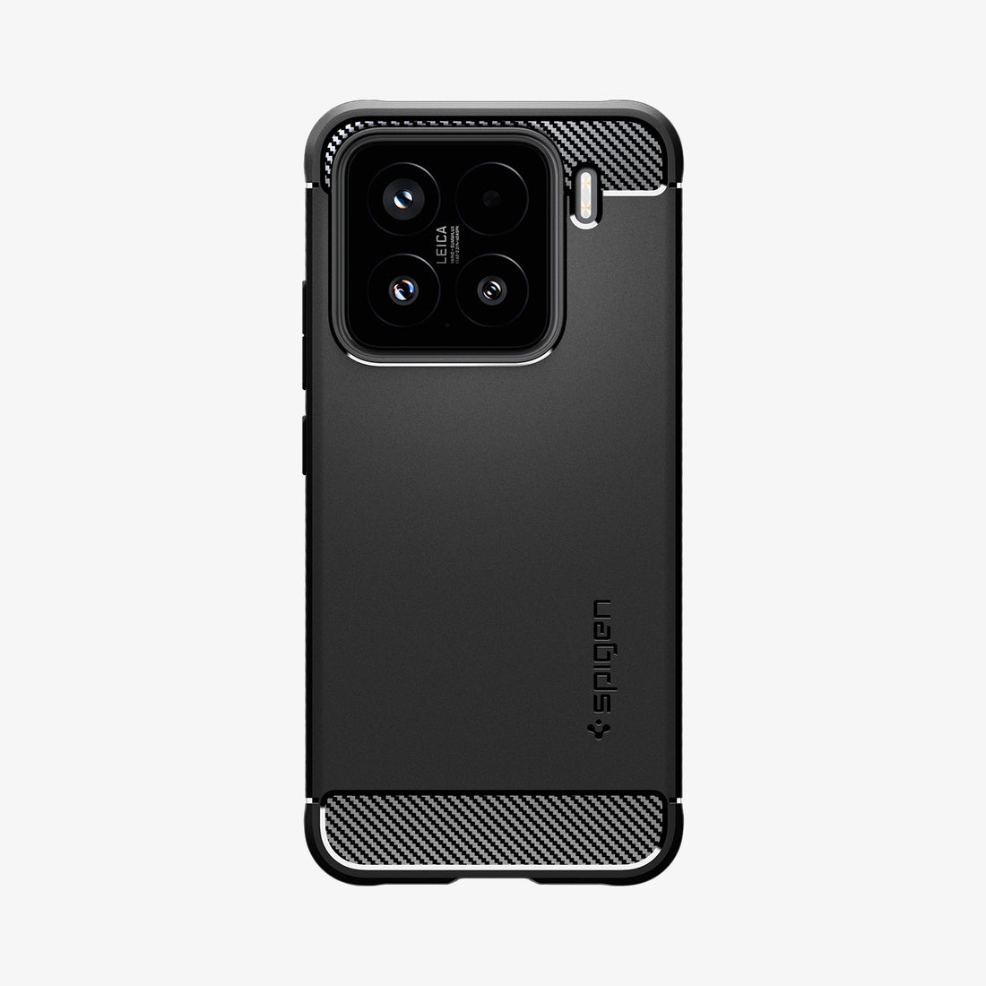 ACS08859 - Xiaomi 15 Case Rugged Armor in Matte Black showing the 
back