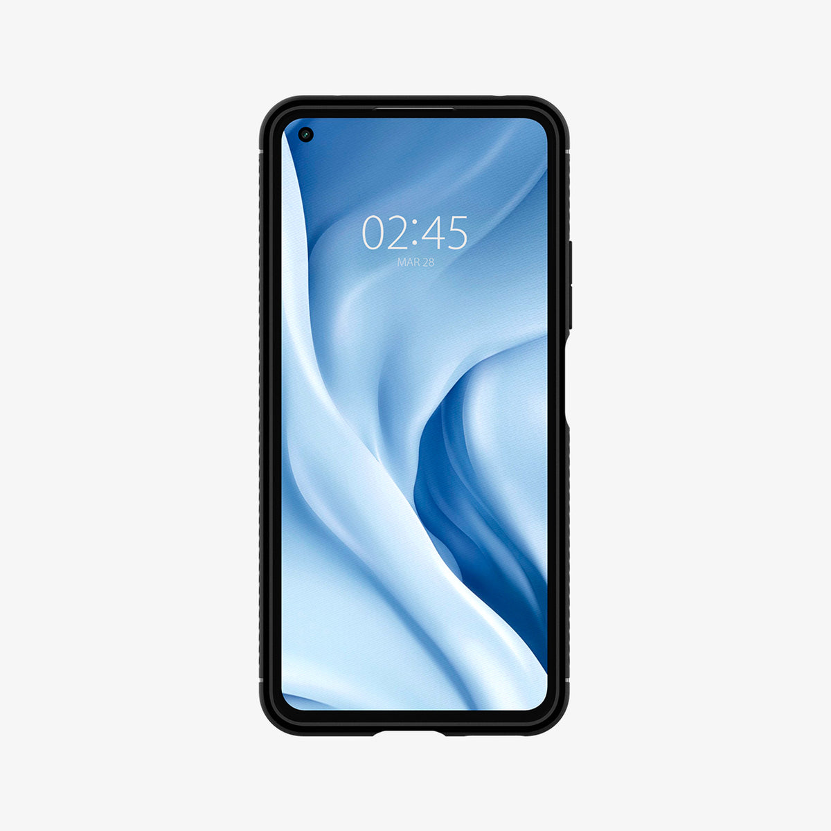 ACS02843 - Xiaomi 11 Lite  Rugged Armor Case in Matte Black showing the front