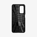 ACS02161  - Xiaomi Mi 10T Pro Case Rugged Armor in  Matte Black showing the inner case with spider web pattern