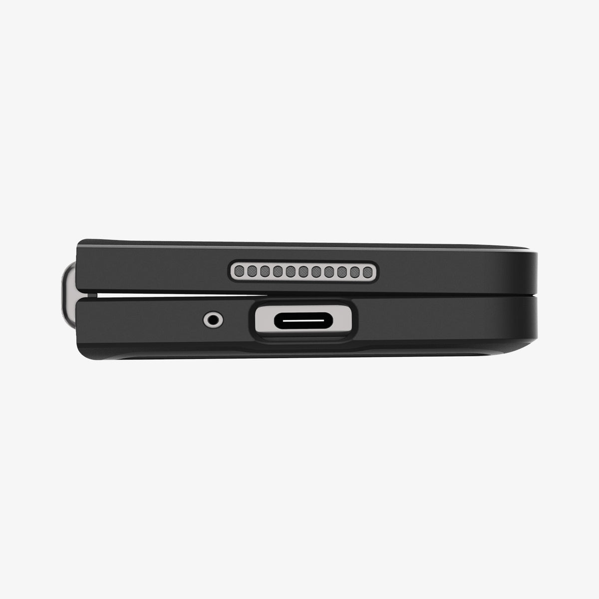 ACS05108 - Galaxy Z Fold 4 Series Slim Armor Slot Case in Black showing the bottom of folded case