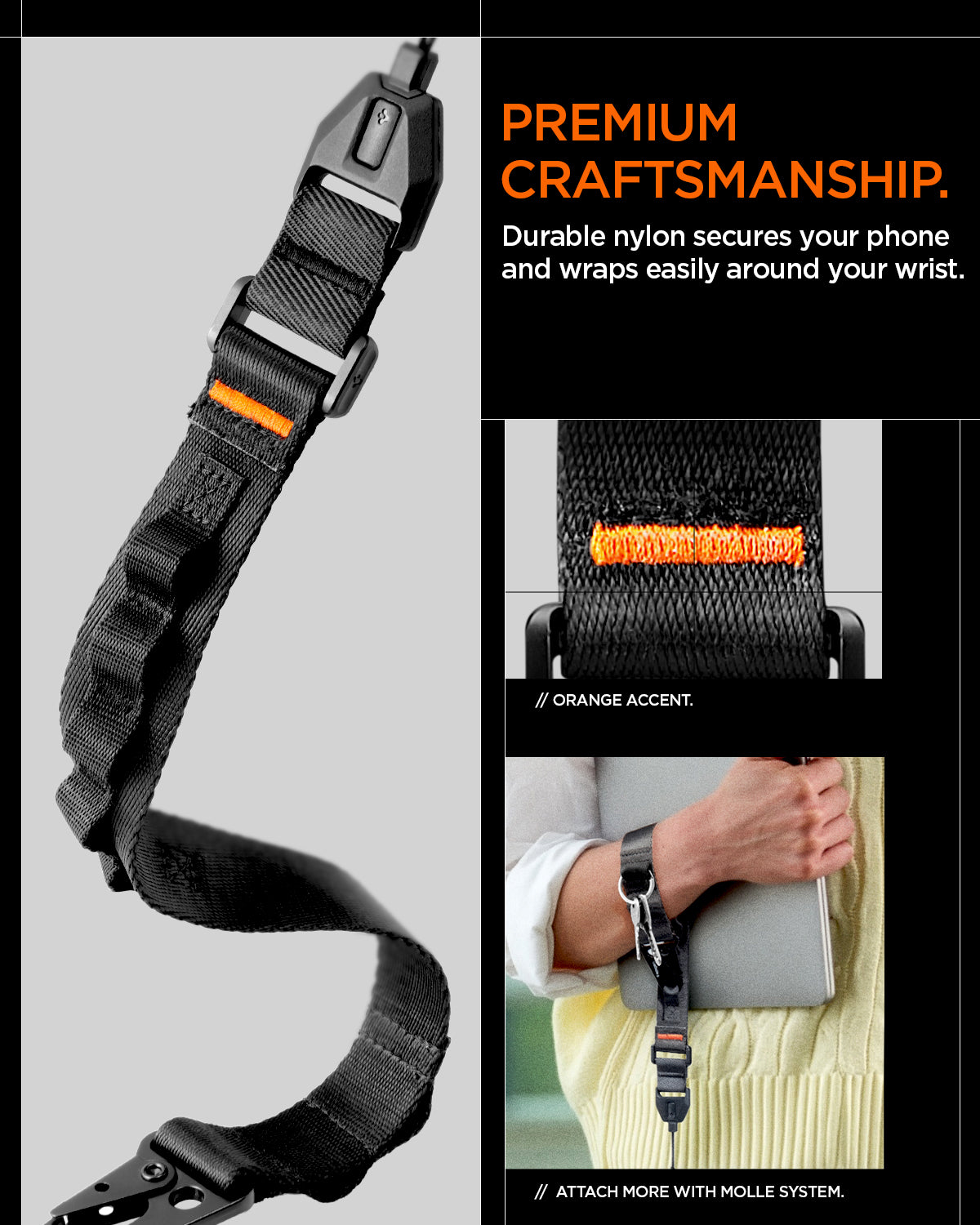 AFA10615 - The Wrist Lanyard | DA30S lanyard showing the premium craftsmanship
