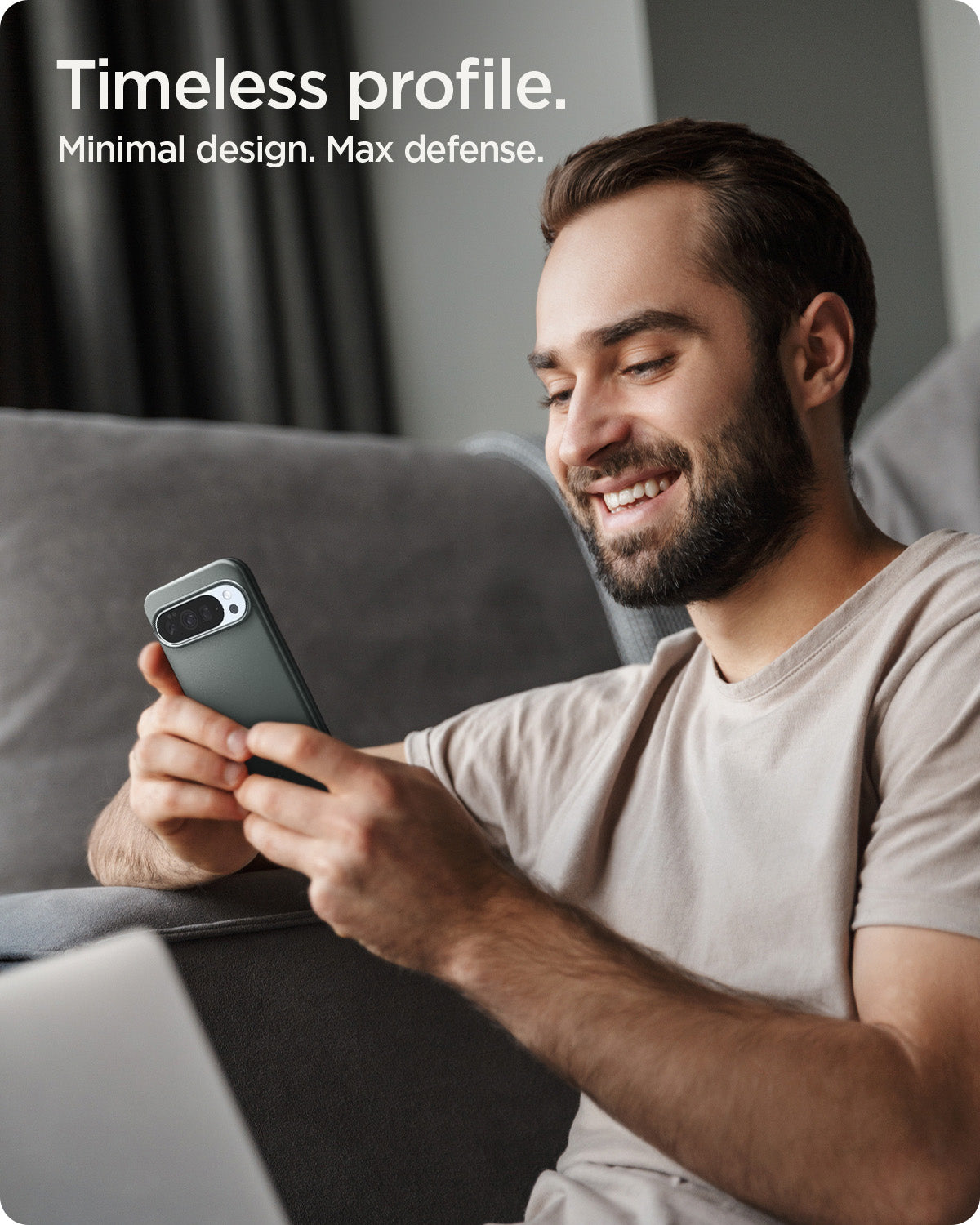 ACS09724 - Pixel 10 Pro XL Thin Fit (MagFit) in Sage Green  showing timeless profile. minimal design. max defense.