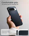 ACS09700 - Pixel 10, Pixel 10 Pro Thin Fit (MagFit) in Metal Slate  showing comfortable grip. the perfect grip for everyday use.