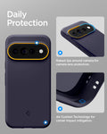 ACS11454 - Pixel 11 Pro XL Nano Pop (Mag Fit) Blueberry Navy close up highlighting the raised camera surround and Air Cushion Technology around the corners.