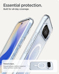ACS09725 - Pixel 10 Pro XL Case Ultra Hybrid Metal Ring (MagFit) in crystal clear showing the essential protection. Built for all day coverage. Raised edges to defend against daily surface scratches.