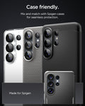 AGL11071 - Galaxy S26 Ultra Optik EZ Fit Lens Pro Protector showing case friendly. mix and match with spigen cases for seamless protection