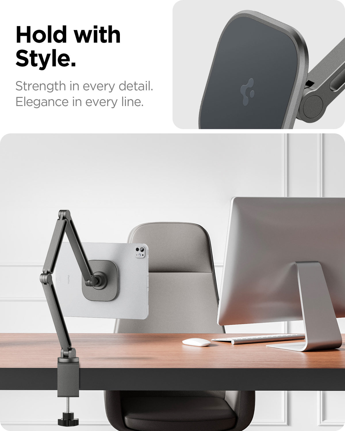 AMP09191 - OneTap Clamp in Space Gray the strength in every detail. Elegance in every line