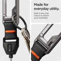 ASD05861 - AirPods Pro 2 Lanyard Carabiner in black showing the made for everyday utility, built-in key ring cutout to attach your essentials