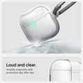 ACS08643 - AirPods 4 Pro / AirPods 4 Ultra Hybrid in Jet White showing how it is loud and clear. Amplify originality with protection day after day