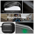 ACS05482 - Apple AirPods Pro 2 Case Rugged Armor in matte black showing the different angles