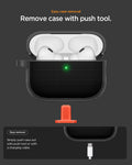 ACS10604 - AirPods Pro 3 Classic Fit in Black showing easy case removal. remove case with push tool