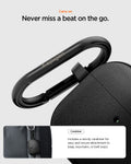 ACS09826 - AirPods Pro 3 Spigen Vault in Matte Black showing carry on. Never miss a beat on the go