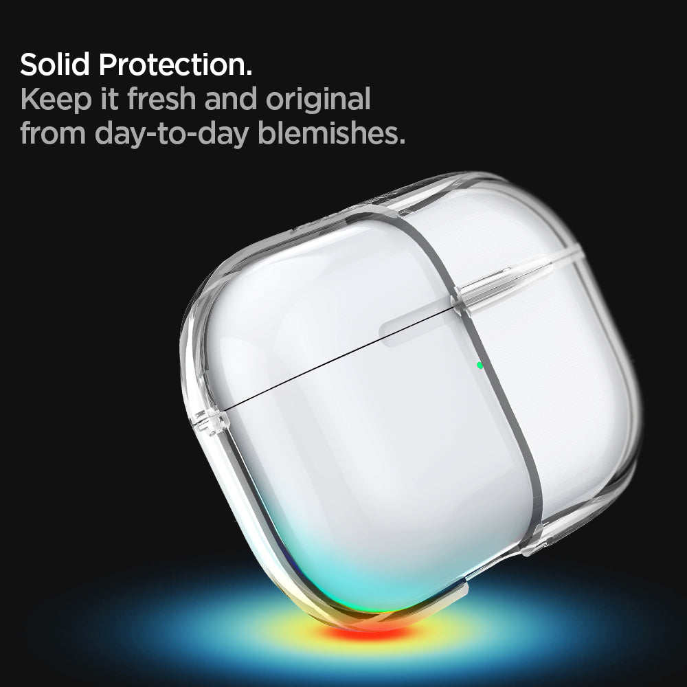 ASD00541 - Apple AirPods Pro Case Ultra Hybrid in crystal clear showing the front solid protection. Keep it fresh and original from day-to-day blemishes