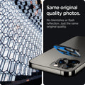 AGL03381 - iPhone 13 Pro Max / iPhone 13 Pro Optik Lens Protector in black showing same original quality photos. No blemishes or flash reflection. Just the same original quality.