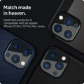 AGL03381 - iPhone 13 Pro Max / iPhone 13 Pro Optik Lens Protector in black showing match made in heaven. Optik lens protectors is compatible with all spigen iPhone 13 pro and 13 pro max cases.