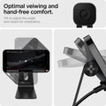 ACH02574 - OneTap Pro Wireless Magnetic Charging Stand (MagFit) in black showing the optimal viewing and hand-free comfort. Tilt to adjust the angle and rotate for orientation