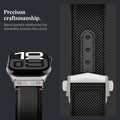 AMP09304 - Apple Watch Ultra (49mm) Classic Fit in Black band eyelets reinforced for durability around the clock.