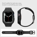 ACS04182 - Apple Watch Series (45mm) Case Liquid Air Pro in black showing the different angles