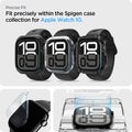 AFL08579 - Apple Watch 10 (46mm) EliteShield EZ Fit in Clear showing the precise fit. Fit precisely within the Spigen case collection for Apple Watch 10