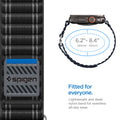 AMP10141 - Apple Watch Ultra (49mm) WBF0 in Black showing the lightweight and sleek nylon band for seamless all-day wear. 6.2