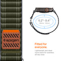 AMP10142 - Apple Watch 10/11 (46mm) WBF0 in Green showing the lightweight and sleek nylon band for seamless all-day wear. 6.2
