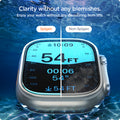 AGL05556 - Apple Watch Ultra Screen Protector EZ FIT Glas.tR showing the clarity without blemishes.