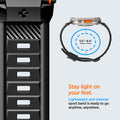 AMP02854 - Apple Watch Series Rugged Band in Matte Black showing stay light on your feet. Lightweight and minimal sport band is ready to go anytime, anywhere