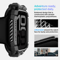 ACS08585 - Apple Watch 10 (42mm) Case Rugged Armor in Matte Black adventure ready, protected daily. Bolstered design that is constructed with durable thermoplastic polyurethane. Lifted bezel around the watch face for bump protection.
