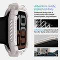 ACS08587 - Apple Watch 10 (42mm) Case Rugged Armor in Dune Beige adventure ready, protected daily. Bolstered design that is constructed with durable thermoplastic polyurethane. Lifted bezel around the watch face for bump protection.
