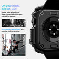 ACS08597 - Apple Watch 10 (46mm) Case Rugged Armor in Matte Black never miss a beat and stay connected with open cutout for the sensor. Write down On your mark, get set GO! Unhindered application with precise craftsmanship.