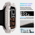 ACS08600 - Apple Watch 10 (46mm) Case Rugged Armor in Dune Beige adventure ready, protected daily. Bolstered design that is constructed with durable thermoplastic polyurethane. Lifted bezel around the watch face for bump protection.