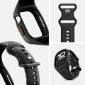 ACS09317 - Apple Watch 10 (46mm) Case Liquid Air Pro in Matte Black showing inside, detail.