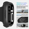 ACS08601 - Apple Watch 10 (46mm) Case Thin Fit in Black daily defense from unwanted scratches with durable polycarbonate material. Adventure ready, protected daily. Lifted bezel around the watch face for bump protection.