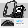 ACS08588 - Apple Watch 10 (42mm) Case Thin Fit in Black designed to fit flush and seamlessly around your apple watch. Designed to perfection.
