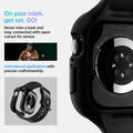 ACS09391 - Apple Watch 10 (46mm) Case Vault Pro in Matte Black never miss a beat and stay connected with open cutout for the sensor. Write down On your mark, get set GO! Unhindered application with precise craftsmanship.