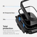 ACS04183 - Apple Watch Series (45mm) Case Tough Armor in black has total protection. Triple-layered called PC, 9H tempered glass, TPU with a built in screen protector for durability around the clock.