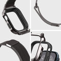 ACS04585 - Apple Watch Series (Apple Watch (45mm) Case Metal Fit Pro in graphite showing the different angles