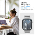 AMP07224 - Apple Watch (49mm) Sleek Link in Silver keep it stylish and classy throughout the day. Do you. We got you