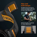 AMP10607 - Apple Watch Ultra Athlex Air 2 band close-up showing bold gray woven nylon strap with reinforced hook and loop fastening enhanced grip pull tab subtle logo detail and durable stitching designed for secure easy adjustment during active outdoor use