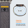 AMP09034 - Apple Watch 10 (46mm) Athlex Air in Active Gray showing the fitment. 6.1