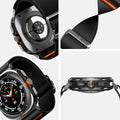 AMP08772 - Galaxy Watch Ultra (47mm) Lite Fit Band in Black showing detail.