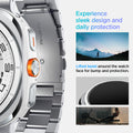 AMP08823 - Watch Ultra (47mm) Modern Fit 316L Band in Silver experience sleek design and daily protection. lifted bezel around the watch face for bump and protection.