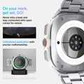 AMP08823 - Watch Ultra (47mm) Modern Fit 316L Band in Silver on your mark, get, set, go! never miss a beat and stay connected with open cutout for sensor. unhindered application with precise craftsmanship.