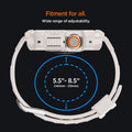 ACS07388 - Apple Watch (49mm) Rugged Armor Pro in Dune Beige fitment for all, wide range (140mm-215mm) of adjustability.