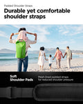AMP07230 - AquaShield Waterproof Bag A631 in Cactus Green showing the padded shoulder straps, durable yet comfortable shoulder straps, with mesh-lined padded strap for reduced shoulder pressure