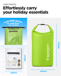 AMP07230 - AquaShield Waterproof Bag A631 in Cactus Green showing the large capacity, effortlessly carry your holiday essentials with extra inner pocket (260mmx380mm) for small item and valuables, bag size(440mmx620mm)